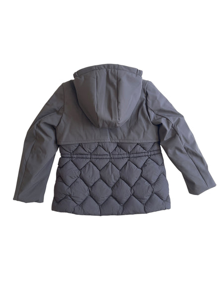 Piumino con cappuccio nero per bambina K-WAY K81528W USY 