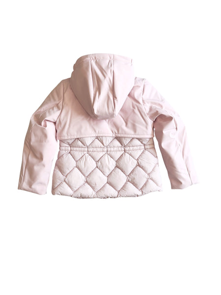 Piumino rosa con cappuccio per bambina K-WAY K81528W W4U 