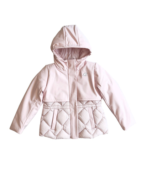 Piumino rosa con cappuccio per bambina K-WAY K81528W W4U 