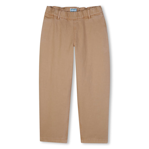 Pantalone marrone per bambino Kenzo K61918 230 