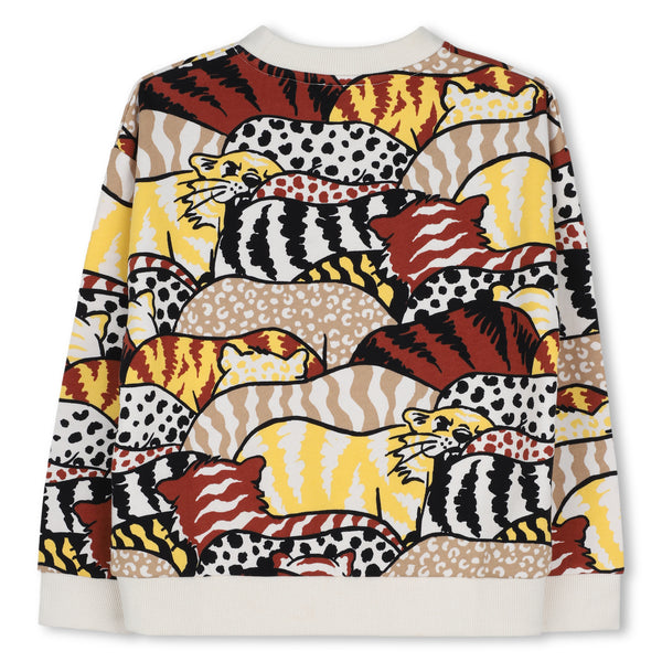 Felpa multicolor per bambino Kenzo K61943 P05 