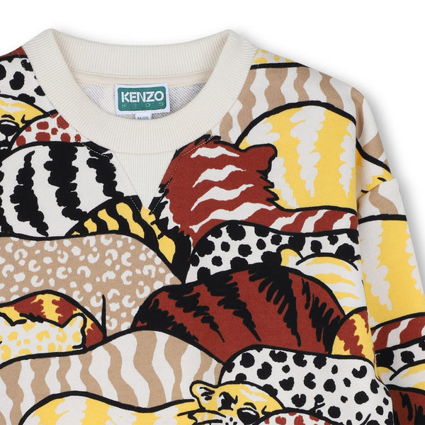 Felpa multicolor per bambino Kenzo K61943 P05 