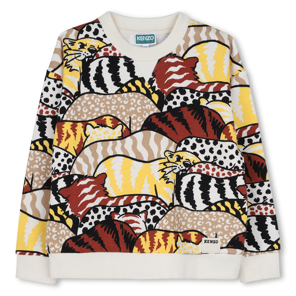 Felpa multicolor per bambino Kenzo K61943 P05 