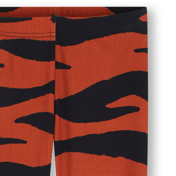 Leggings terracotta con stampa all over per bambina Kenzo K61964 Q50 