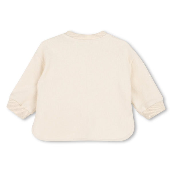 Completo felpa+tuta bianco panna per neonati Kenzo K62101 21G 