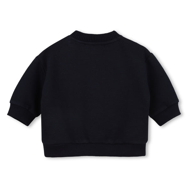Felpa blu notte con stampa per neonato Kenzo K62134 845 