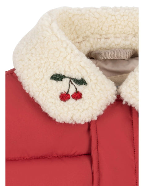 Giubbino rosso per neonata e bambina Konges slojd KS105680 CARDINAL 
