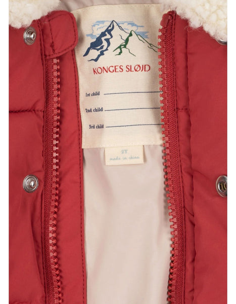 Giubbino rosso per neonata e bambina Konges slojd KS105680 CARDINAL 