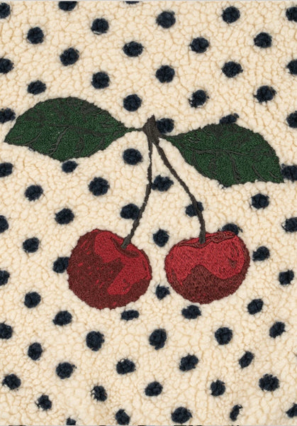 Giubbino teddy bianco a pois neri per neonata e bambina Konges slojd KS105712 DOT LUMIERE 