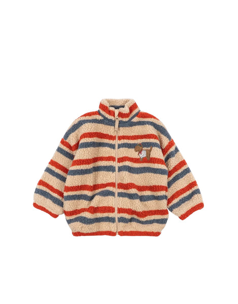 Orsetto a righe rosse e blu per neonato e bambino Konges slojd KS105712 TANGERINE STRIPE 