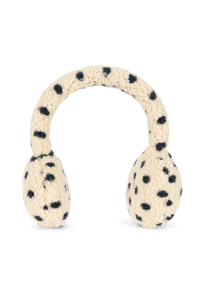 Paraorecchie bianco a pois neri per bambina Konges slojd KS105718 DOT LUMIERE 