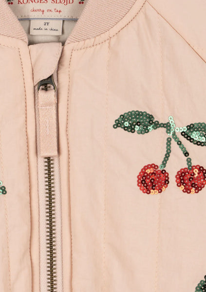 Bomber rosa con paillettes per neonata e bambina Konges slojd KS105733 CAMEO ROSE 