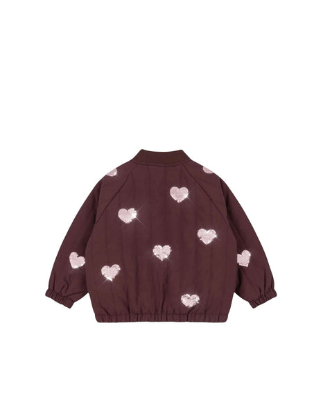 Giubbino borgundi per neonata e bambina Konges slojd KS105733 DECADENT CHOCOLATE 