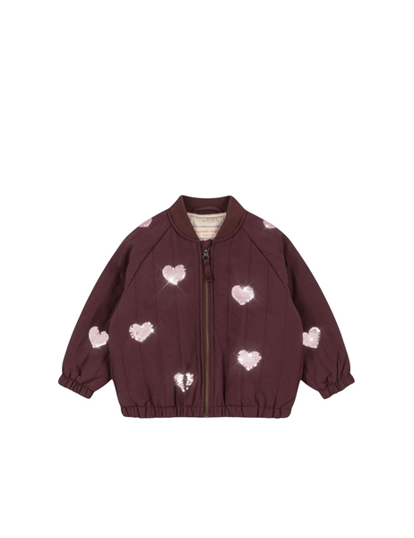 Giubbino borgundi per neonata e bambina Konges slojd KS105733 DECADENT CHOCOLATE 