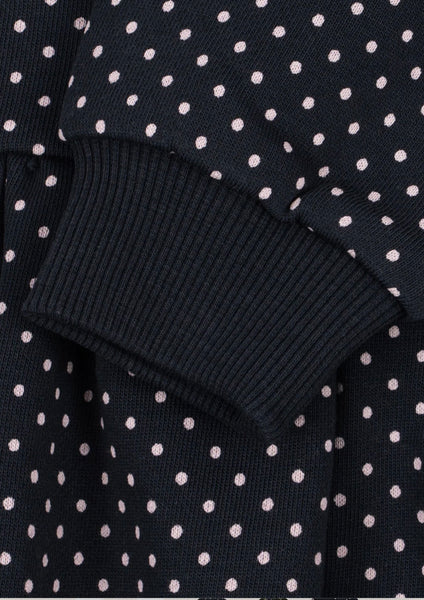 Abito verde bosco con pois all over per neonata e bambina Konges slojd KS106118 DOT TOUT 