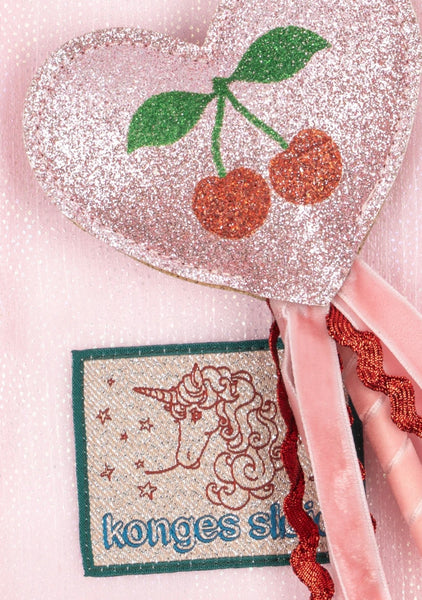 Bacchetta magica con cuore glitterato per bambina Konges slojd KS106124 CHERRY 