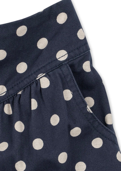 Pantalone blu notte con pois all over per bambina Konges slojd KS106188 DOT NUIT 