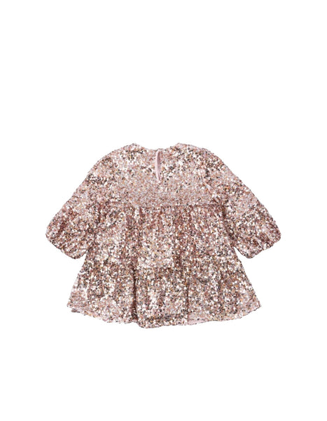Abito con paillettes all over per bambina Konges slojd KS107391 GREY/ROSA 
