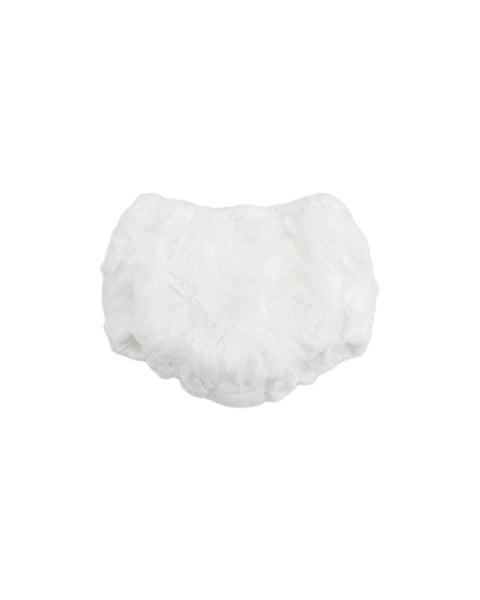 Abito bianco latte con applicazioni all over per neonata La stupenderia 3CBAB02 X40 