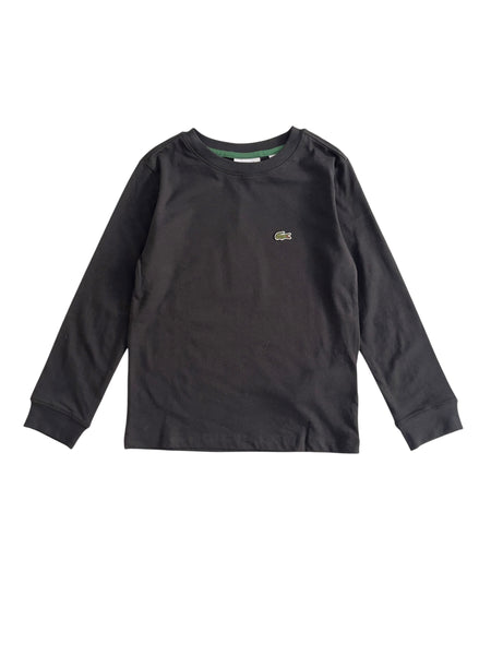 T-shirt nera per bambini Lacoste 947112 K96 