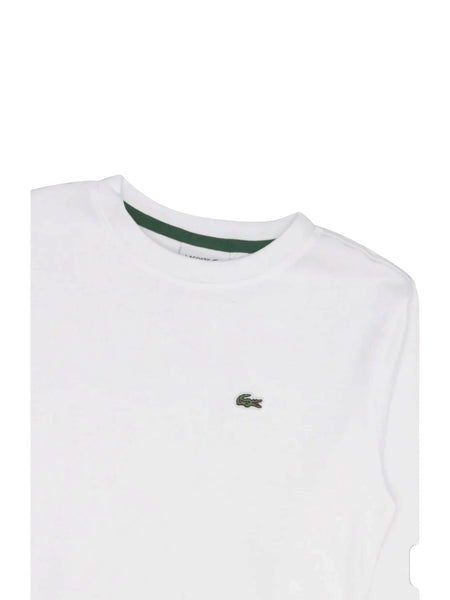 T-shirt bianca per bambini Lacoste 947112 W8L 