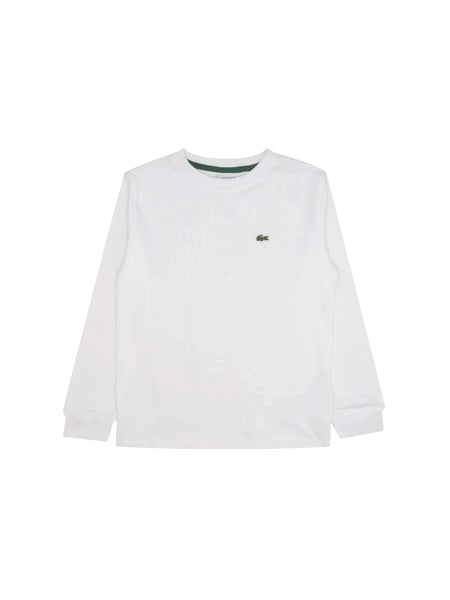 T-shirt bianca per bambini Lacoste 947112 W8L 