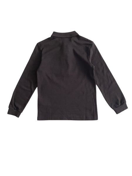 Polo nera per bambini Lacoste 947387 K96 