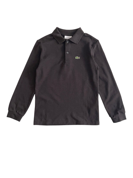 Polo nera per bambini Lacoste 947387 K96 