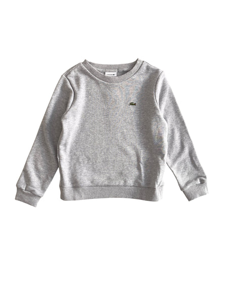 Felpa grigio sasso per bambino Lacoste 947581 GH0 