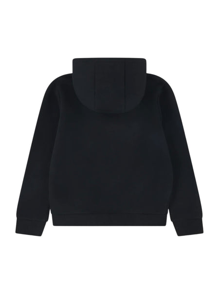 Felpa nera con cappuccio per bambini Lacoste 947661 K96 