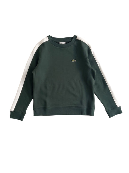 Felpa verde bosco per bambino Lacoste 947778 YZP 