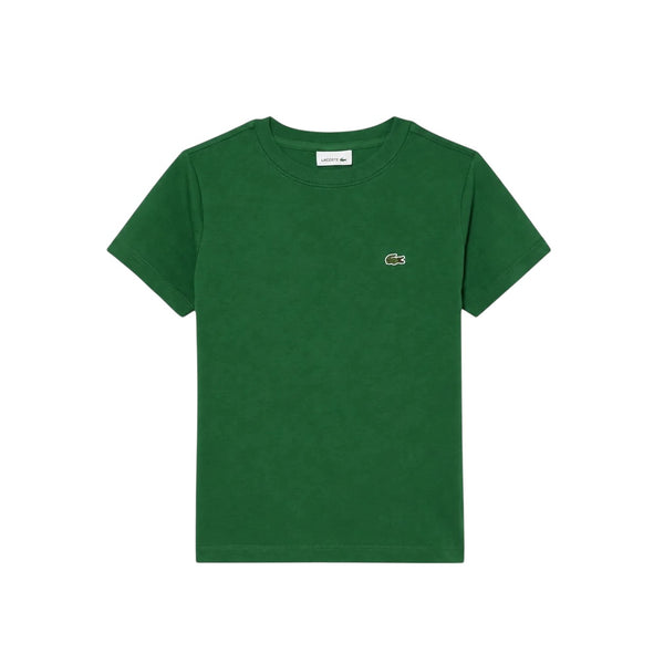 T-shirt verde con logo per bambino Lacoste 947867 F9W 