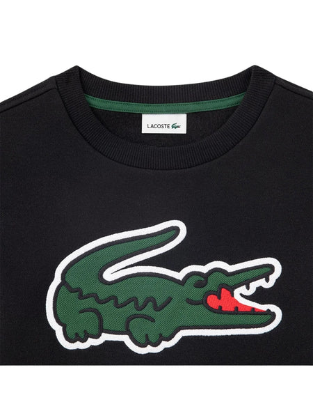 Felpa nera per bambini Lacoste 947880 K96 
