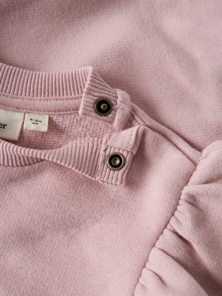 Felpa rosa con volant per neonata Lil' Atelier 13243989 ZEPHYR 