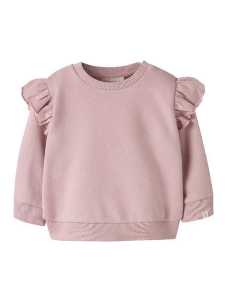 Felpa rosa con volant per neonata Lil' Atelier 13243989 ZEPHYR 
