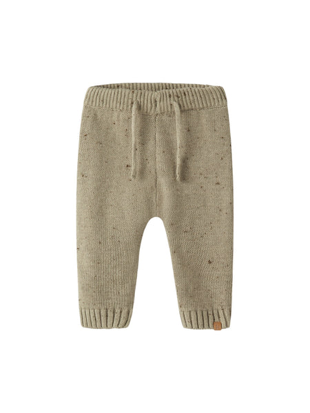 Pantalone in maglia beige per neonati Lil' Atelier 13257386 TWILL 