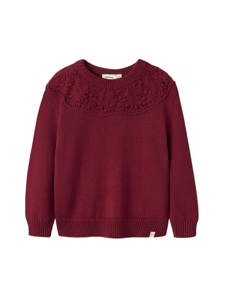 Maglia rosso per bambini Lil' Atelier 13261928 BIKING RED 