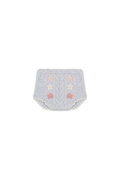 Completo maglia + coulotte celeste per neonata LOUISE MISHA C0132 CLOUD 