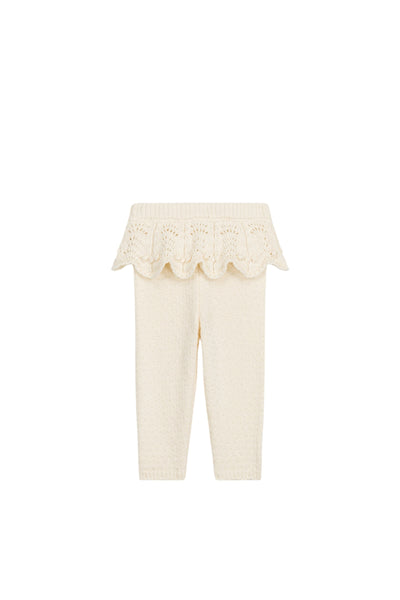 Completo maglia + pantalone panna per neonata LOUISE MISHA C0133 CREAM 