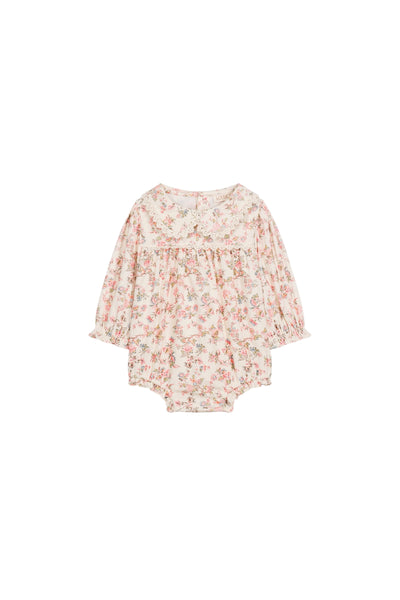 Body crema con stampe multicolor all over per neonata LOUISE MISHA R0340 CREAM CARNATION 
