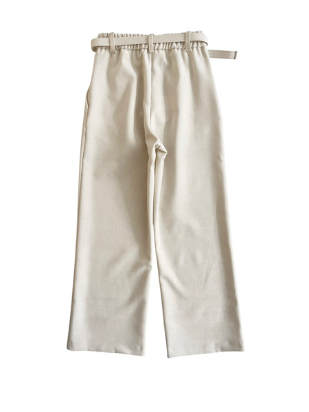 Pantalone panna per bambina LULU' LL4556 LATTE 