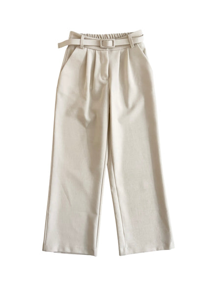 Pantalone panna per bambina LULU' LL4556 LATTE 
