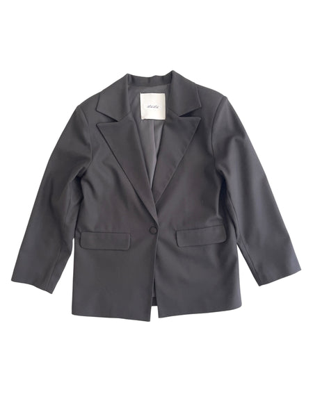 Giacca nera per bambina LULU' LL4686BIS NERO 