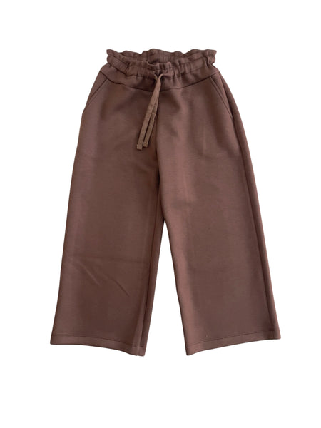 Pantalone cioccolato per bambina LULU' LL4709 MORO 