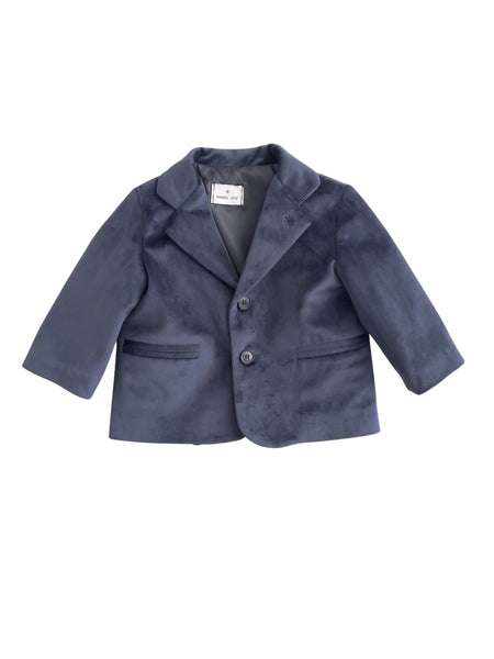 Giacca in velluto blu per neonato e bambino Manuel Ritz MR4404 BLU 