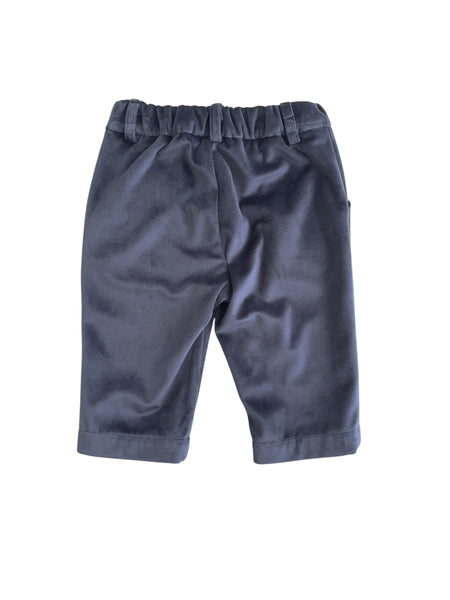 Pantalone blu in velluto per neoato e bambino Manuel Ritz MR4431 BLU 