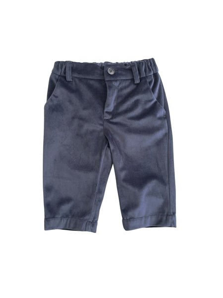 Pantalone blu in velluto per neoato e bambino Manuel Ritz MR4431 BLU 