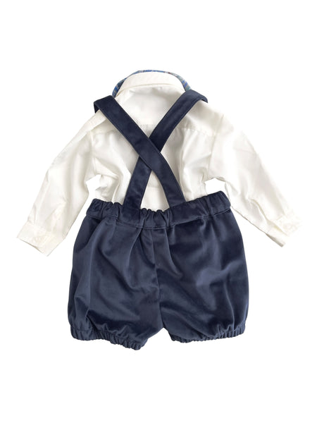 Completo in velluto blu per neonato Manuel Ritz MR4475 BLU 