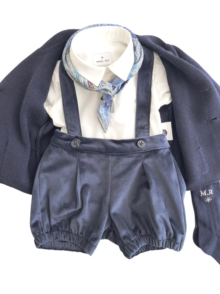 Completo in velluto blu per neonato Manuel Ritz MR4475 BLU 