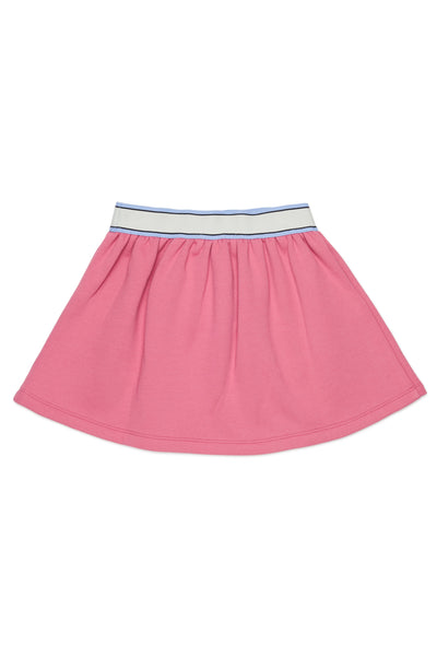 Gonna rosa in felpa con logo per bambina Marni M01855 0M352 